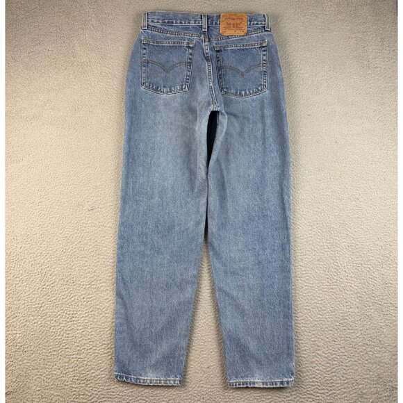 Levis 560 Jeans Womens 12 Reg VTG Blue Loose Fit Straight Leg Baggy 90's Denim - Picture 2 of 8